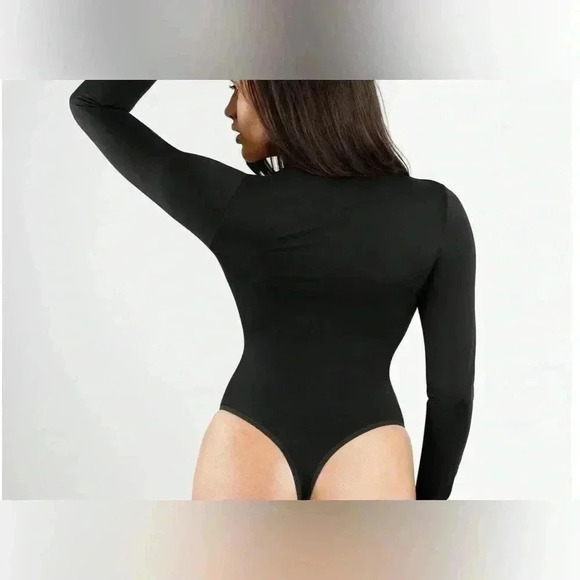 POPILUSH Shapewear Bodysuit Long Sleeve Thong - Picture 2 of 5